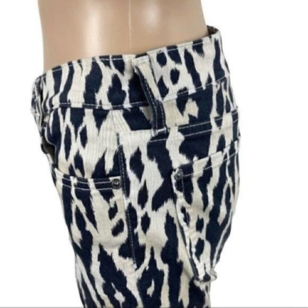 7 for all Mankind The Skinny animal print jeans size 27 Style  # AU0150390A - Picture 7 of 14